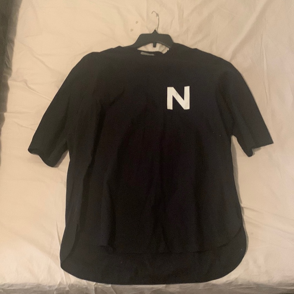 Thin black mid sleeve shirt from Zara.